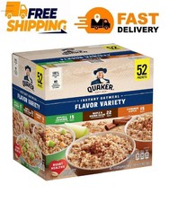 Quaker Instant Oatmeal, Variety Pack, 1.51 oz., 52 pk.