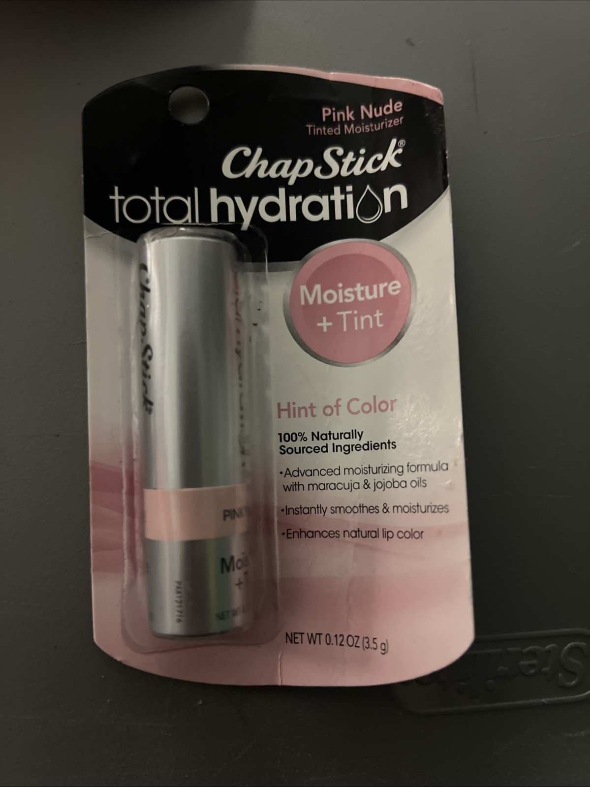 ChapStick Total Hydration Merlot Tinted Lip Balm 0.12 Ounce Moisturizer