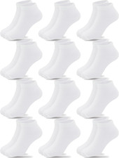 12 Pairs Kids Ankle Socks Boys Girls Athletic Sock Low Cut Half Cushion Kids Soc