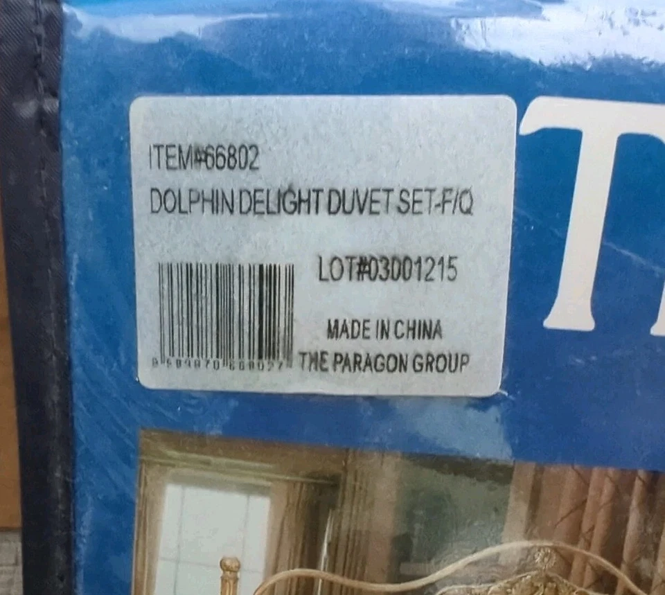 Funda nórdica Dolphin Delight completa/queen 87"x87" y 2 fundas bajo el mar Paragon Foto 3 de 4