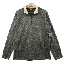 New Eddie Bauer Jacket Men M Radiator Fleece 1/4 Zip Sweater Pullover Outdoor