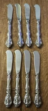 Oneida Michelangelo 8 Paddle Butter Spreaders Heirloom Stainless Flatware Lot B