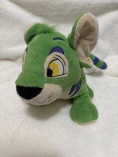 Neopets 2008 Green Kougra Series 1 Plush 11" Stuffed Animal Neo Pets Jakks