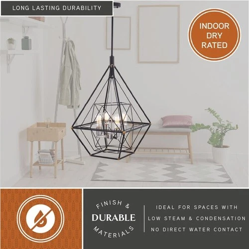 VAXCEL P0328 Bartlett 24-in. W 4 Light Pendant - Picture 7 of 9