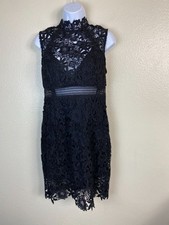 Bardot Black Paris Lace Dress Mini Dress size Medium Cocktail Event Date Night H