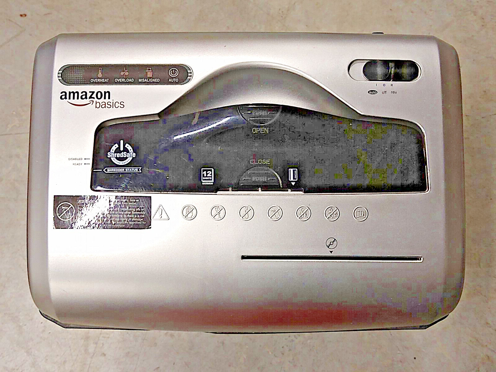 Amazon Basics Cd Credit Card Cross Cut Paper Shredder, 12-Sheet *Local Pick Up*-image