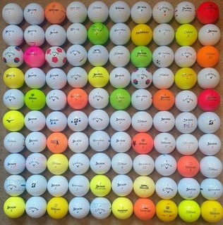 100 Titleist Callaway Srixon Taylormade etc golf balls Pearl / Grade A
