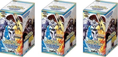 3 Box Digimon Card Advance Booster DIGIMON GENERATION Japanese NEW