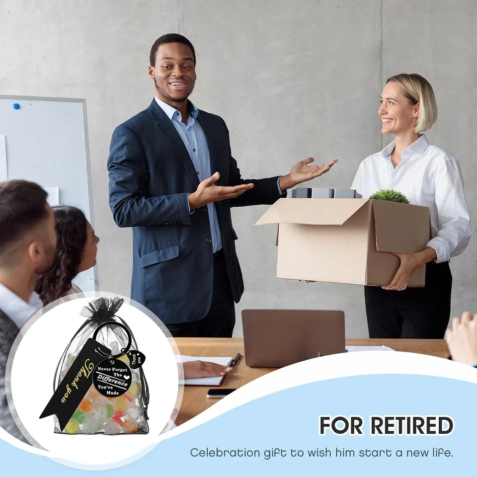 36 Pcs Employee Appreciation Keychains Bulk for Teachers, Staff, Graduation - Image 4 of 4