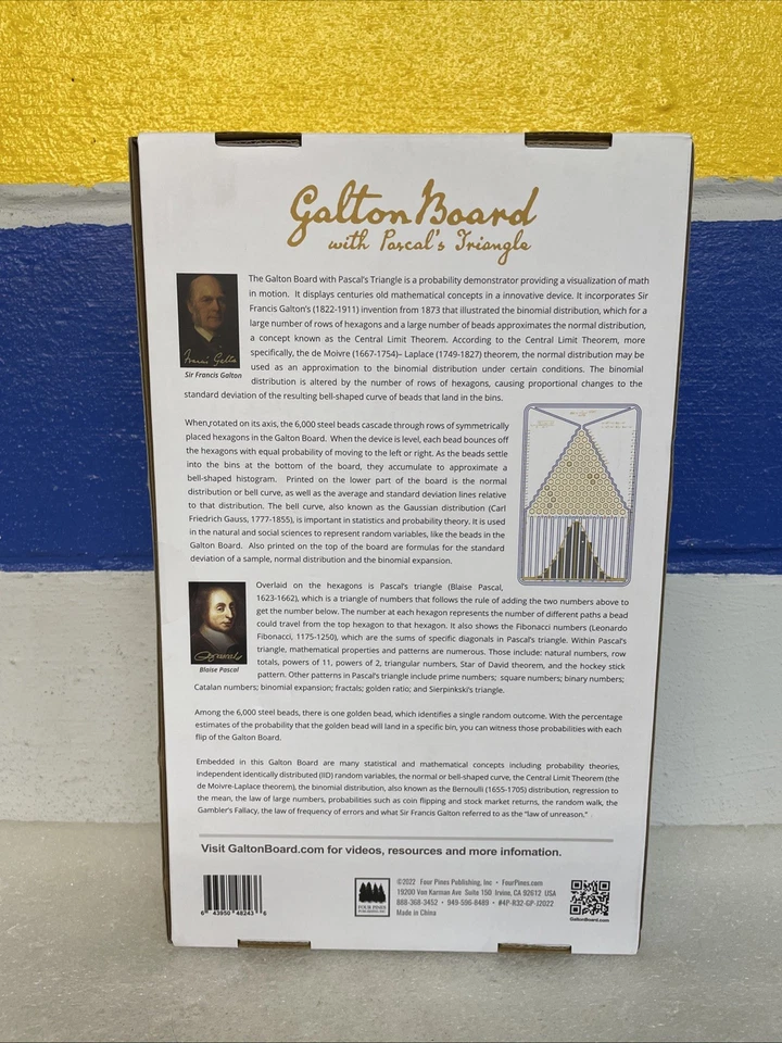 Galton Board With Pascal’s Triangle Probability Demonstrator Four Pines New - Image 2 of 4
