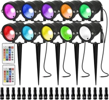 Low Voltage Landscape Lights Color Changing RGB LED Landscape Lighting with Conn
