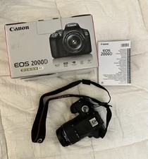 Canon EOS Rebel t7 camera and batteries bundle