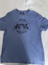 Ac Dc Women’s T Shirt Large Short Sleeve Cotton/polyester