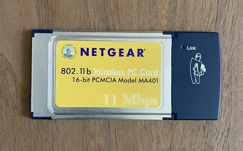 NETGEAR 802.11B WIRELESS PC CARD, 16-BIT MODEL MA401, 11MBPS