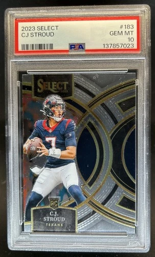 2023 Panini Select C.J. Stroud RC Rookie Premier Level #183 Texans PSA 10
