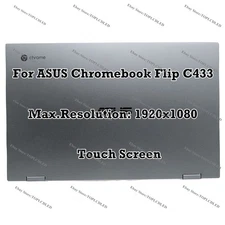 14" ASUS Chromebook Flip C433TA-BM3T8 Touch Panel LCD Screen Assembly Display