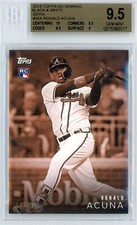2018 TOPPS ON DEMAND BLACK & WHITE SEPIA #30A RONALD ACUNA RC BGS GEM MINT 9.5