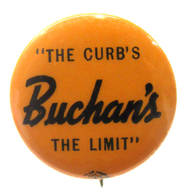 Lone Ranger Pinback 1939 Buchans CURBS THE LIMIT Seattle LONE RANGER radio premium pinback ...