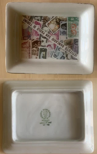 ASHTRAY ASHTRAY ASHTRAY GINORI BANKING INSTITUTION SAN PAOLO ADVERTISING