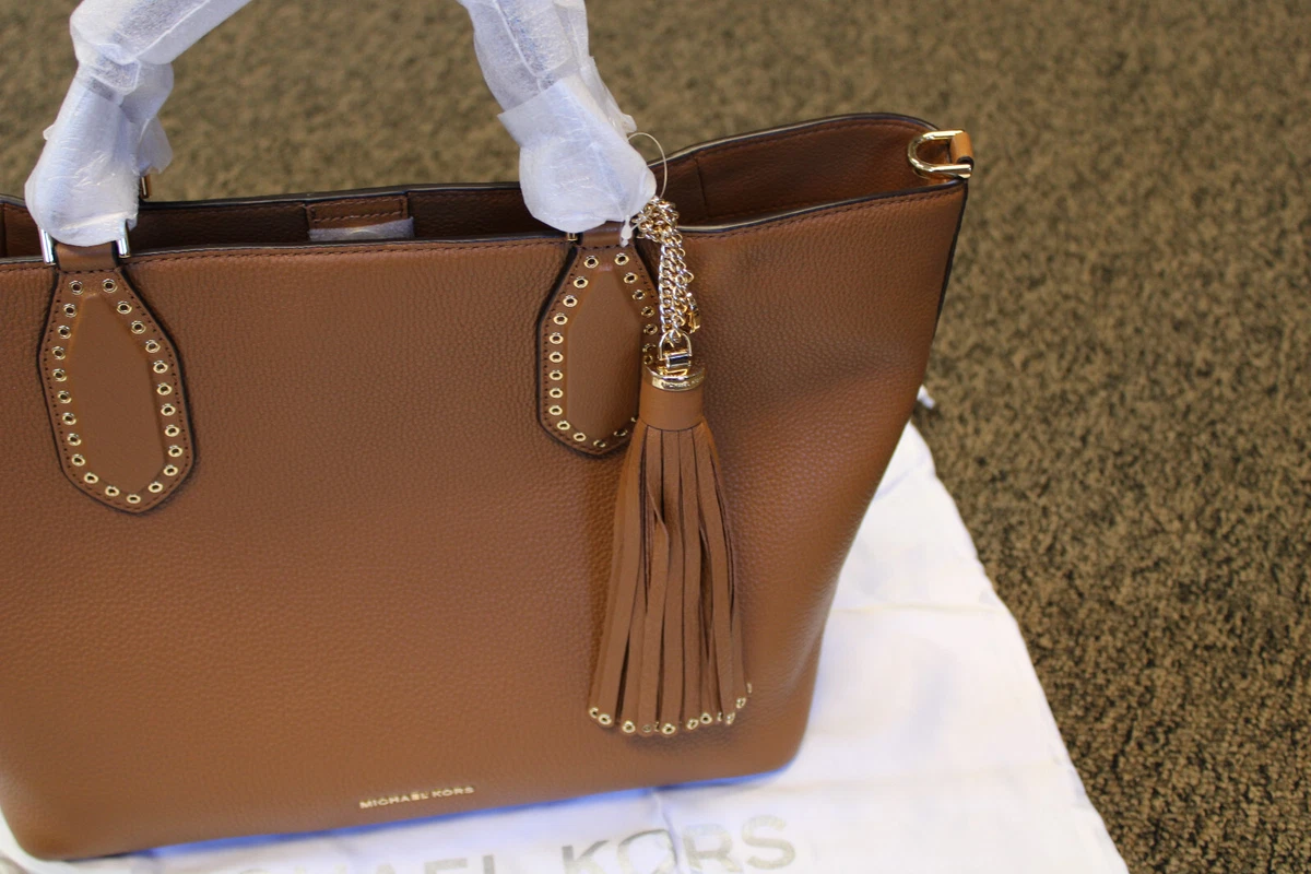 Mk brooklyn top large leather satchel