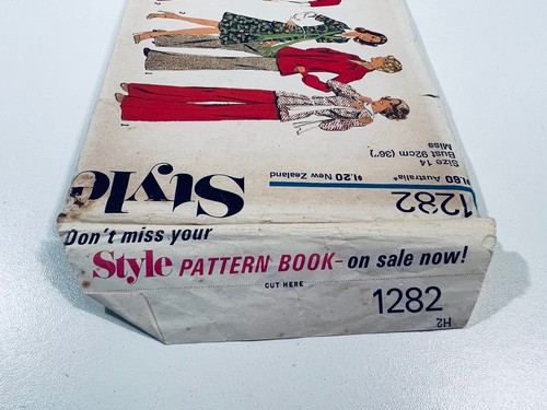 Vintage Style 1282 Sewing Pattern- Misses Tunic, Skirt & Trousers Size 14 Uncut - Picture 7 of 10