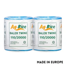 Ag-rite Baling Twine 110 knot strength, 20000 feet, 2 Spools Hay Baling