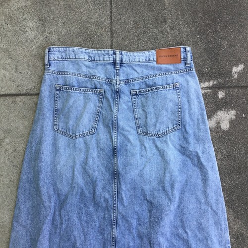 Lucky Brand Long Blue Denim Jean Maxi Skirt NWT Womens Size 14/32 - Picture 9 of 11