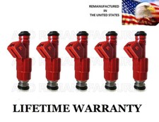 Genuine Bosch Set Of 5 Fuel Injectors for Volvo 2.3L 2.4L 0280155759