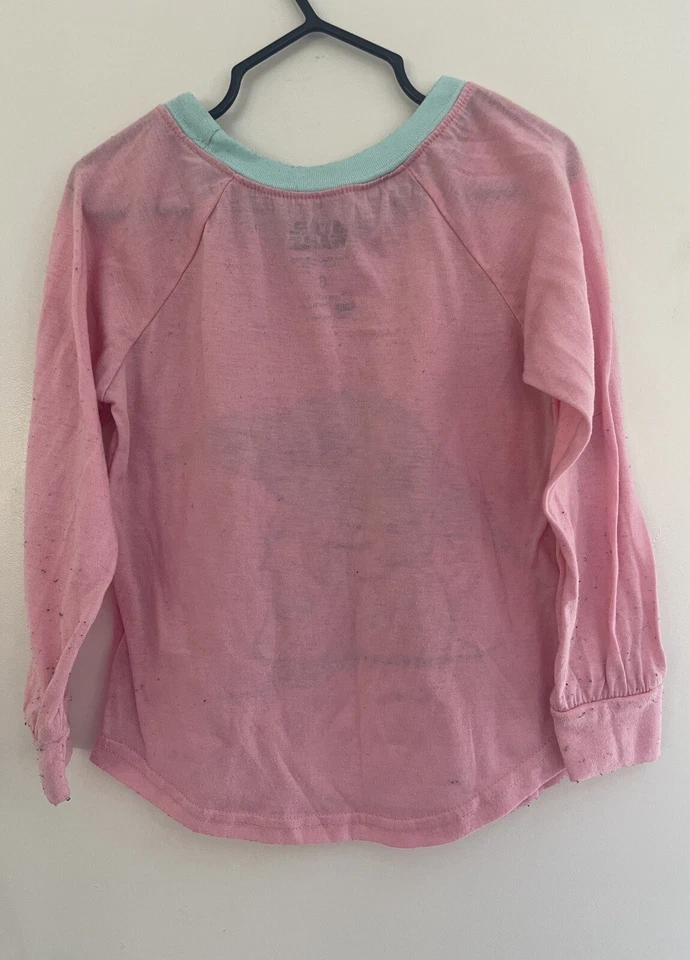Star Wars Kids Girls Cute Baby Yoda Force Is Strong 100% Polyester PJ Top Pink 6 - Image 4 of 4