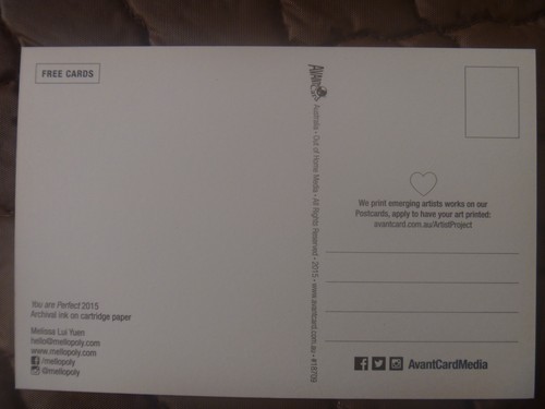 POSTCARD...YOU ARE PERFECT....DOVES...HEART...LOVE...SWEET-HEARTS - Picture 2 of 2