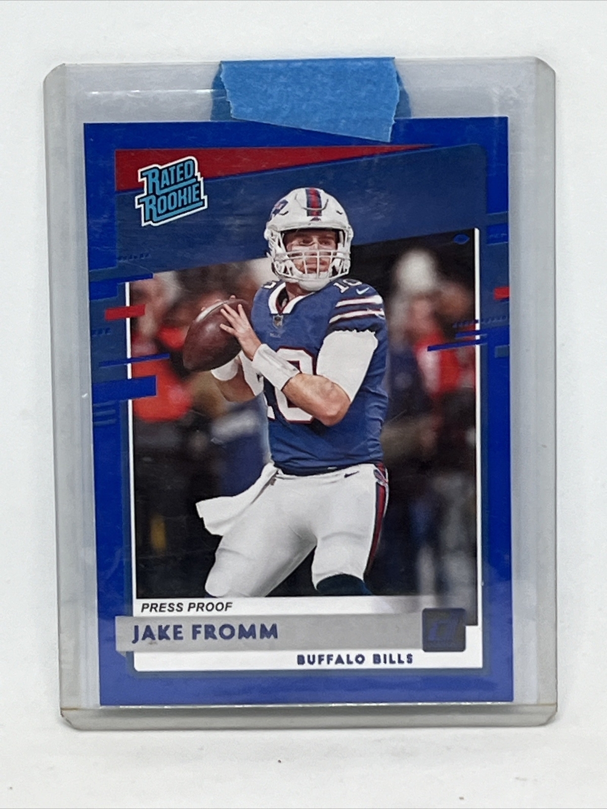 Buffalo Bills - Jake Fromm -  2020 Donruss - Rated Rookie Press Proof Blue #305