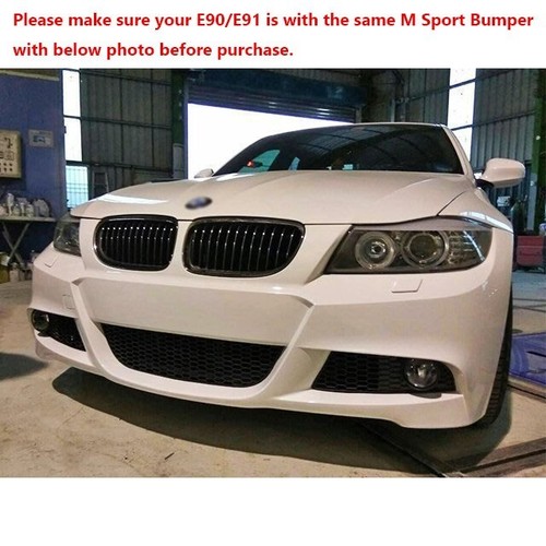 Fit for 09-11 BMW 3-Series E90 E91 LCI M Front Bumper Fog Light Grille Cover - Picture 2 of 2