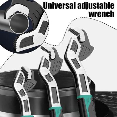 Industrial Multifunctional Self Locking Wrench Adjustable Tool O7N5 Pipe U4V6