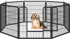 Dog Playpen Indoor, Extra Wide Outdoor Dog Fence Foldable Pet Puppy Exercise Pen