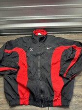 Vintage Nike Rugby Windbreaker Xerox Zip Up Track Jacket Rare Nike Xl Big Swoosh