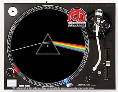 DJ INDUSTRIES Pink Floyd DSOTM #3 - 7"-12" DJ slipmat for LP turntable record player