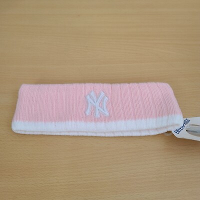 New York Yankees Headband MLB Twins Enterprises Pink One Size Fits All  New!