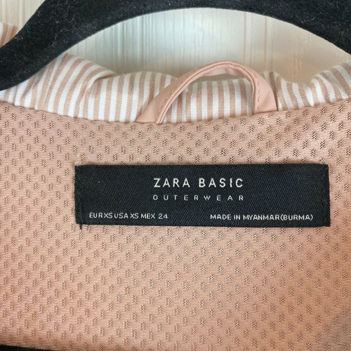 ZARA BASIC BLUSH/MAUVE JACKET SIZE XS - Picture 3 of 3