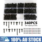 <!--F#f_0-->340PCS M3/3.5/4/4.8 Screws Assorted Kit Pan Self-Tapping Black New<!--F/-->