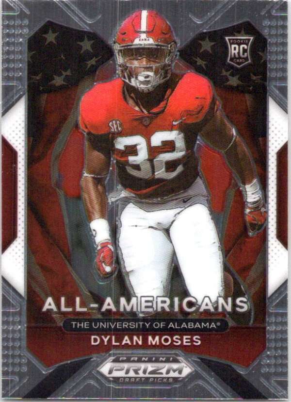 Dylan Moses 2021 Panini Prizm Draft Picks RC #190 All American