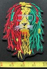 RASTA OLD SCHOOL Hippie SURFER WEED LION Jamaica Sew On Patch — photo 4