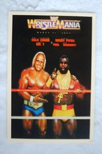 Wrestle Mania Promo Poster  Wrestling Hulk Hogan Mr T 
