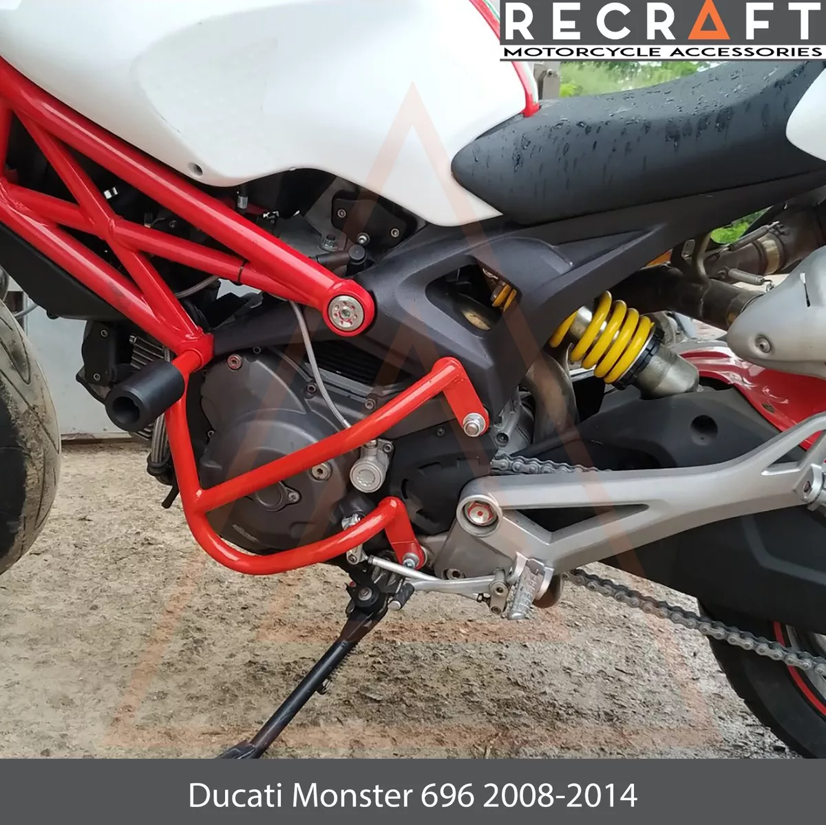 Ducati Monster 696 2008 2014 Crash Bars Engine Guard with sliders