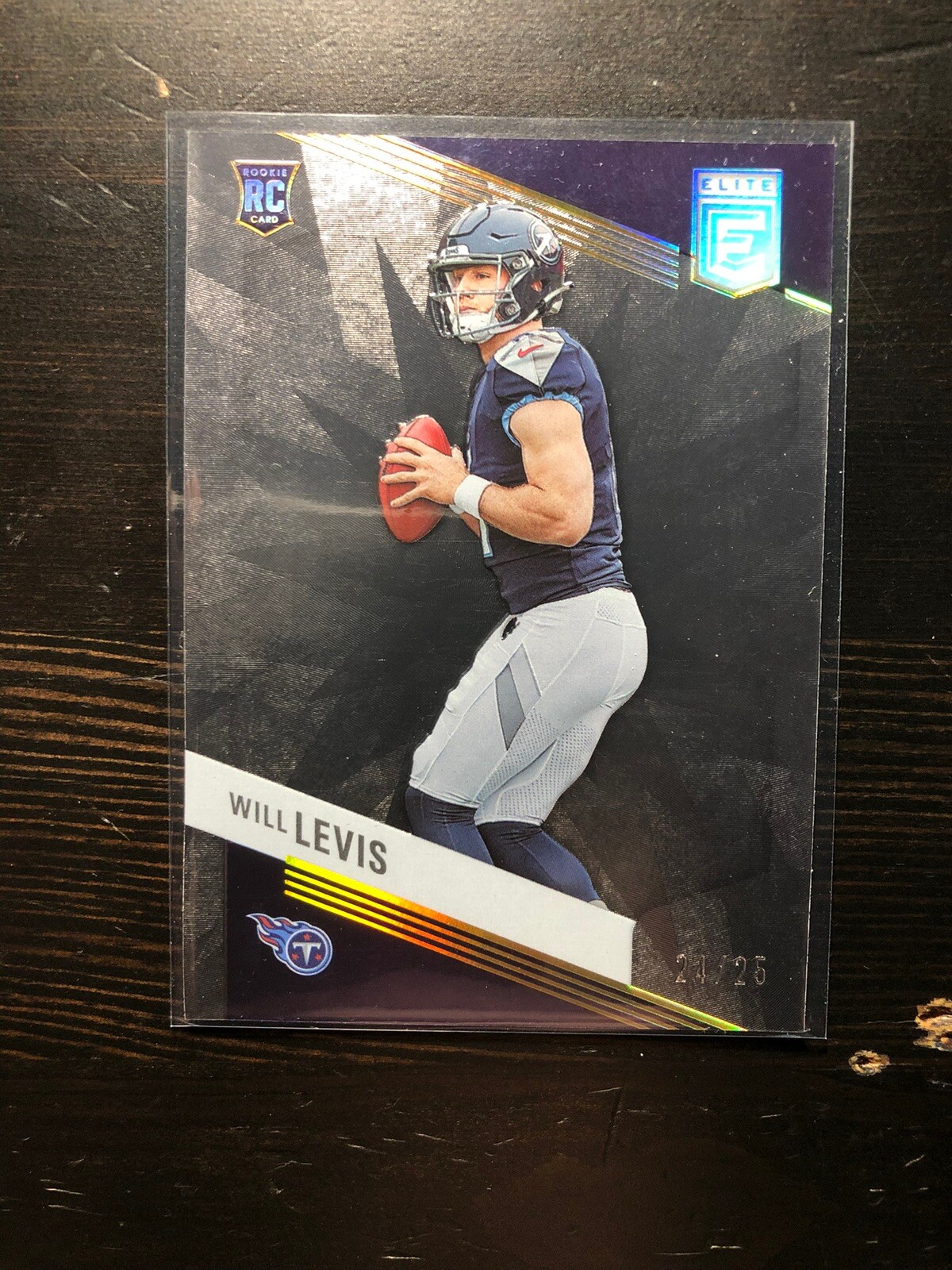 2023 Panini Donruss Elite #197 Black Will Levis RC Rookie /25 Tennesse Titans