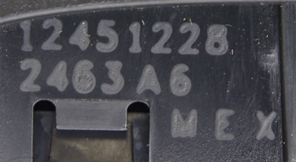 Conjunto de interruptor izquierdo volante Cadillac Deville 2004-2005 nuevo negro 12451228 Foto 4 de 4