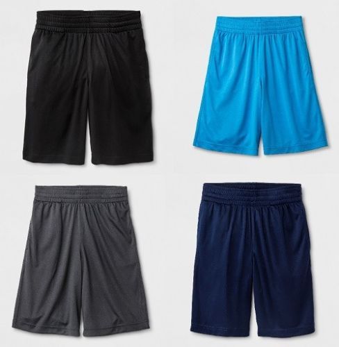Cat & Jack Boys Athletic Shorts Sizes 4-18 & Regular & Husky Blue Black Gray NWT - Picture 1 of 7