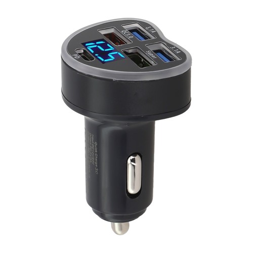 Chargeur Voiture Rapide Efficient Power Delivery 12V 24V 66W PD avec 5 Ports USB - Photo 6 sur 12