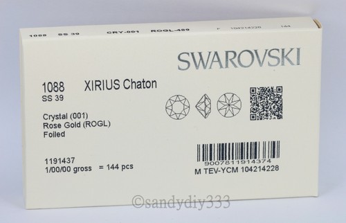 Original Swarovski #1088 ss39 XIRIUS KRISTALLKÄTZCHEN 39ss (foliert) ~ viele Farben - Bild 52 von 68