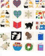 Vintage Mrs Grossman Stickers Lot - Kittens Opal Flowers Hearts   / MS-1867C