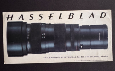 #A0862-Hasselblad Variogon 140-280, Prospekt , Broschüre Infoblatt
